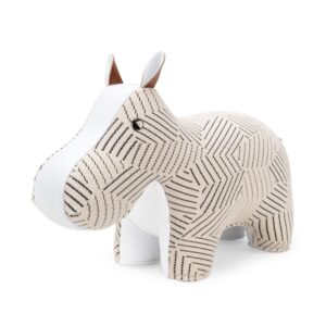 Hippo Kvadrat Razzle Dazzle white bookend