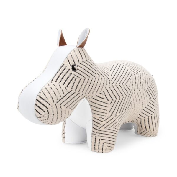 Hippo Kvadrat Razzle Dazzle white bookend