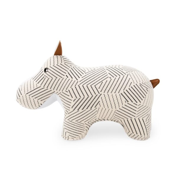 Hippo Kvadrat Razzle Dazzle white bookend - Image 2